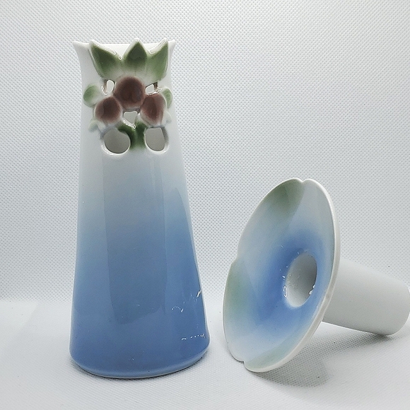 Scandinavian Art Nouveau Porcelain Candle Holder & Vase /Bing & Grondahl Annual - Picture 3 of 8